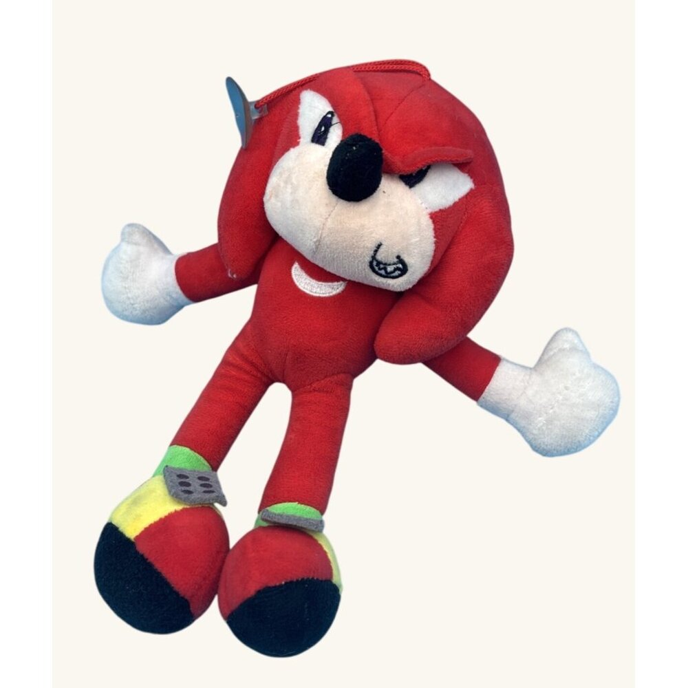 Knuckles The Echidna Plush Toy 10" Sega Sonic The Hedgehog Red & White